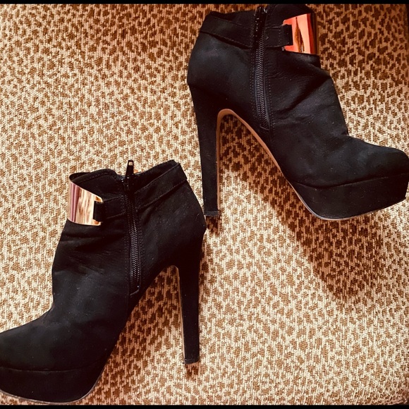 Suede Ankle Booties - Picture 2 of 3